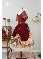 Miss Point Kaleidoscope Velvet Overskirt(Reservation/Full Payment Without Shipping)